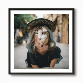 Portrait Of A Cat 1 Art Print