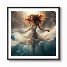 Underwater Beauty 1 Art Print