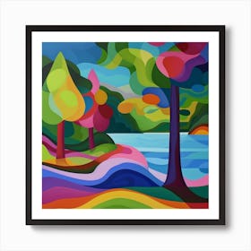 Abstract Park Collection Stanley Park Vancouver Canada 2 Art Print