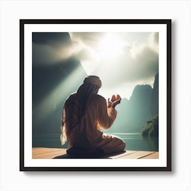 Muslim Man Praying Art Print