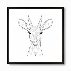 Antelope Head Art Print
