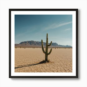 Cactus In The Desert Art Print