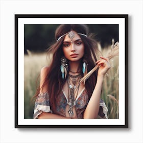 Bohemian Girl Art Print