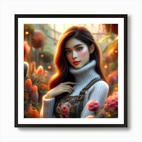 Exotic Beauty Artwork 90 Art Print