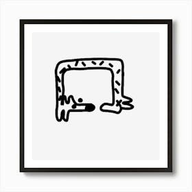 Square Doggo Art Print