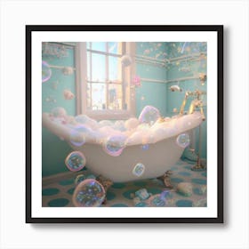 Bubble Bath Art Print