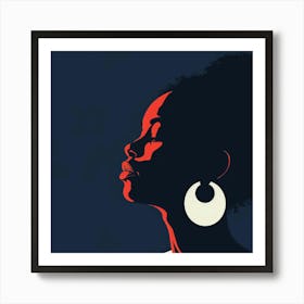 Silhouette Of A Woman 19 Art Print