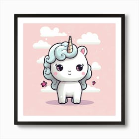 Cute Unicorn 575 Art Print