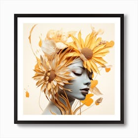 Flower Head Art Print