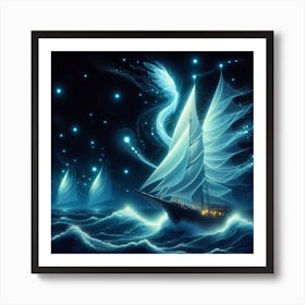 Luminous sails 2 Art Print