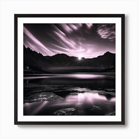 Purple Lake Art Print