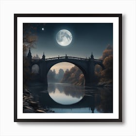 Moon Bridge Art Print