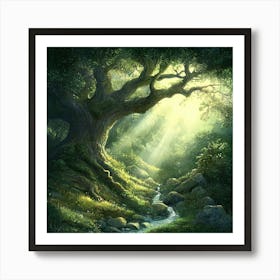 Tree In The Forest 7 Art Print