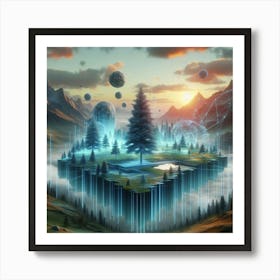 Island Of Trees Art Print