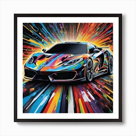 Splatter Car 16 Art Print