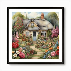 Cottage Garden art 2 Art Print