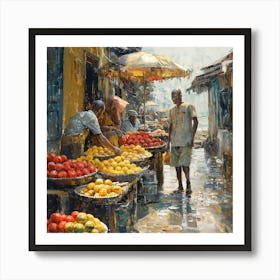 Echantedeasel 93450 Ghana Art Style Raw Stylize 1000 6604de8c Ed4a 4d3f 9d93 091d845d0c24 Art Print