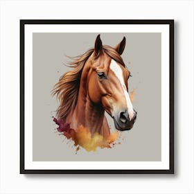 Horse Head Painting 1 Art Print