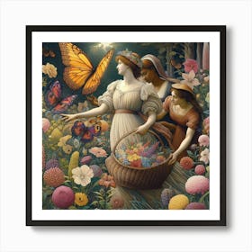 'The Garden Of Flowers' Art Print