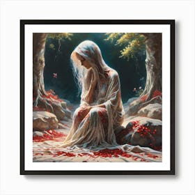 Woman Of The Forest 1 Art Print