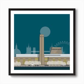 Tate Modern Blue Art Print