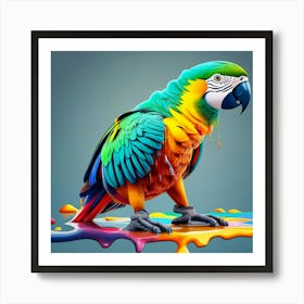 Colorful Parrot 2 Art Print