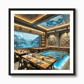 A Unique Restaurant Interior Concept Called The Ca Art Print