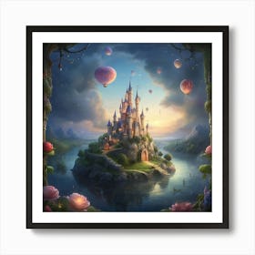 Cinderella Castle art print Art Print
