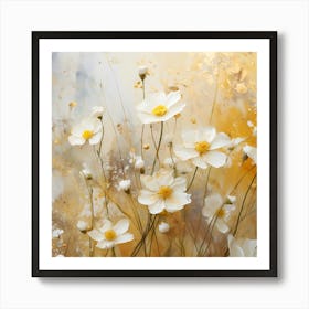 White Cosmos Art Print