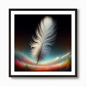 Feather - Feather Stock Videos & Royalty-Free Footage Art Print