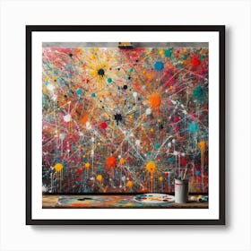 Splatter Painting Art Print