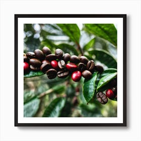 Coffee Beans On A Tree 35 Art Print