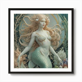 Mermaid 12 Art Print