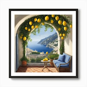 Lemons On The Balcony Art Print