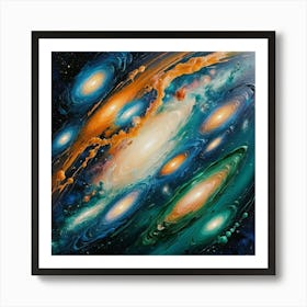 Galaxy Painting 1 Art Print