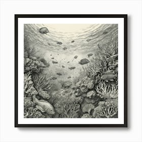 Coral Reef 3 Art Print