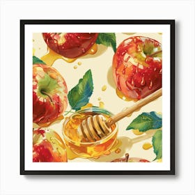 Honey And Apples Art Print