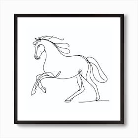 Horse Line Art 1 Art Print