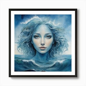 Face Of The Sea 1 Art Print 0 Art Print