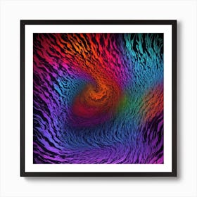 Abstract Psychedelic Swirl Poster