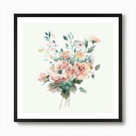 Watercolor Flowers 13 Art Print