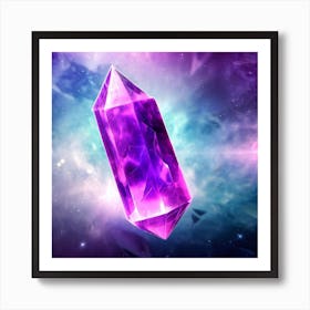 Purple Crystal 1 Art Print