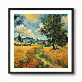 Landscape Vincent Van Gogh Art Print 0 Art Print