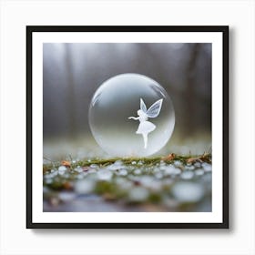 Fairy in a bubble  Art Print