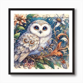 A Snowy Owl 1 Art Print