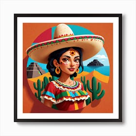 Mexican Girl 56 Art Print