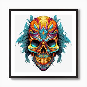 Day Of The Dead Skull 6 Art Print