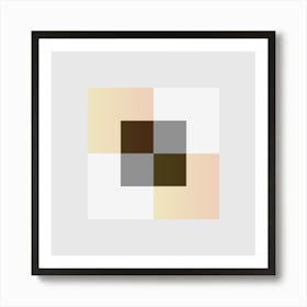 Squares Block 20 Art Print