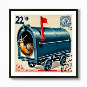 Snail Mail Box 1 Art Print