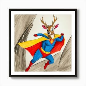 Super Deer 5 Art Print